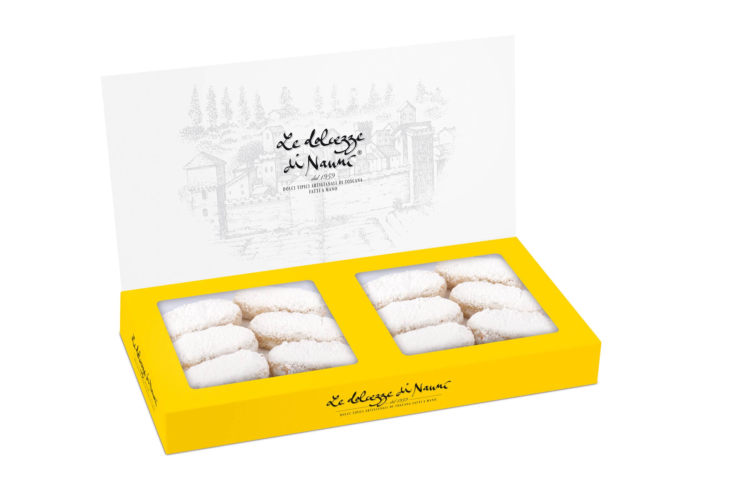 Le Dolcezze di Nanni - Venta al por mayor Galletas - 309_TARTA DE ALMENDRAS BLANDAS HECHA A MANO RICCIARELLI 3