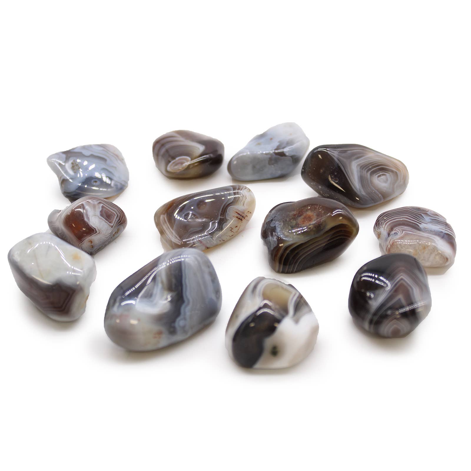 Ancient Wisdom - Wholesale Spiritual Stone/Crystal - XL Tumble Stones - Grey Agate2