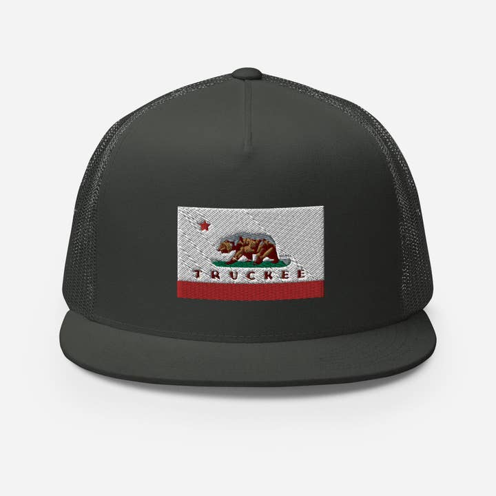 CA Flag Truckee Trucker Cap for wholesale by Sno*Cal