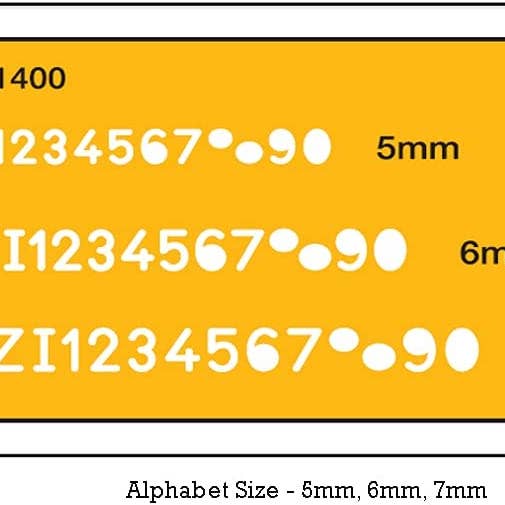 Liquidraw - Wholesale Stencil - Liquidraw Lettering Stencils voor Handwerken Engelse Sjabloon Alfabet Nummer Tekenontwerp Sjabloon, Comboset van 5mm, 6mm & 7mm1