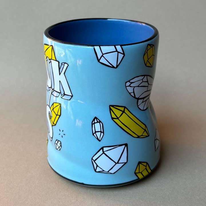 The Bowl Maker - Wholesale Drinking Glass/Cup - Thank You Bees Spark Cup - XLarge