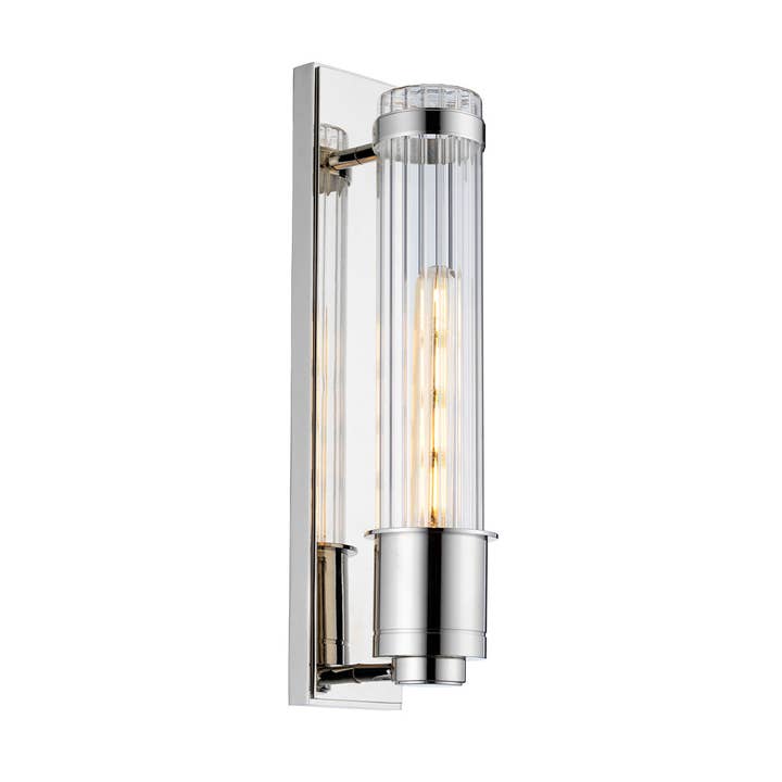 Wellington 1 Light Bath Light in Polished Chrome for wholesale by Lucas McKearn