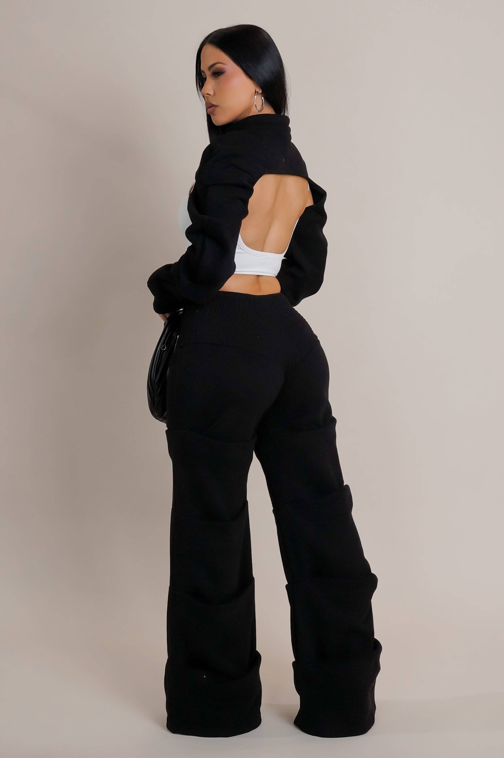 5besties inc - Vente Ensemble de vêtements d'intérieur – femme - ENSEMBLE DE SURVÊTEMENT EN MOLLETON BROSSÉ1