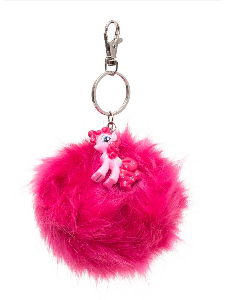 PINKIE PIE PORTACHIAVI CON CIONDOLO DI PELO E FIGURA IN 3D per la vendita all'ingrosso da parte di Joy Toy
