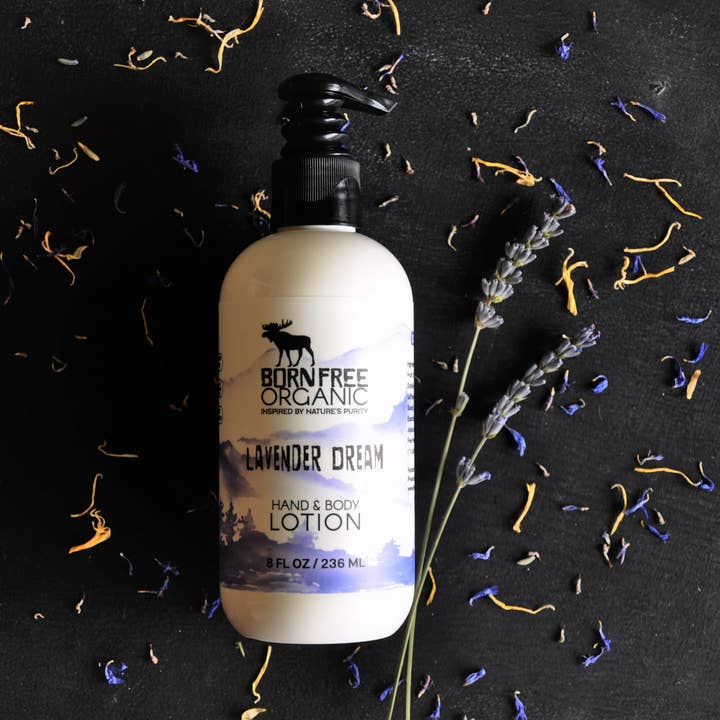 Lavender Dream Hand & Body Lotion for wholesale by Born Free Organic