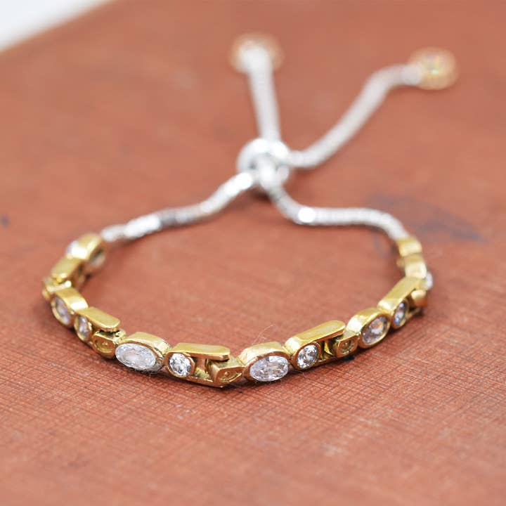 CZ steen vriendschapsarmband voor wholesale door Tempest Designs