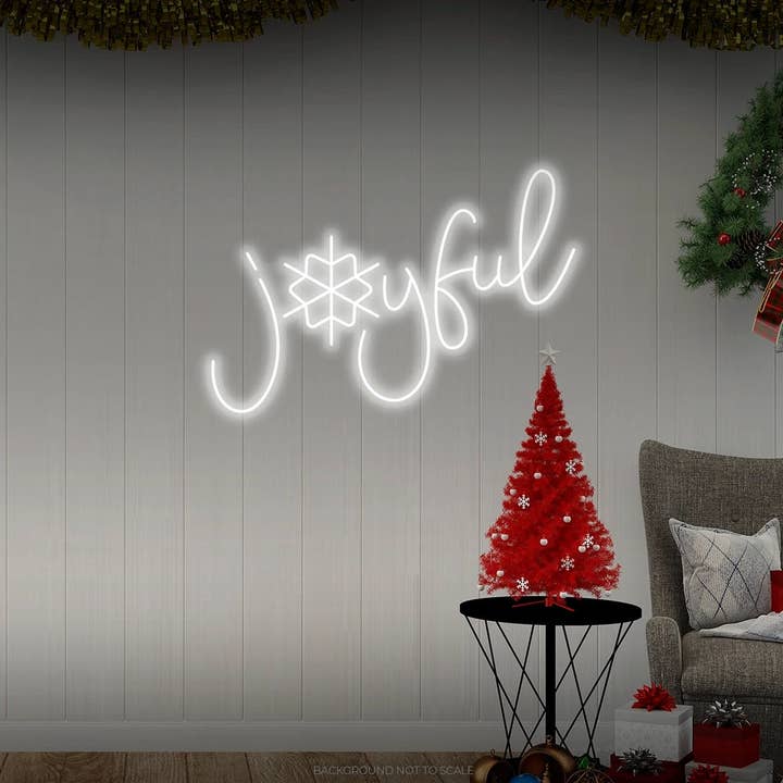 Fröhliches Schneeflocken-LED-Neon für den Großhandel von Helloneon