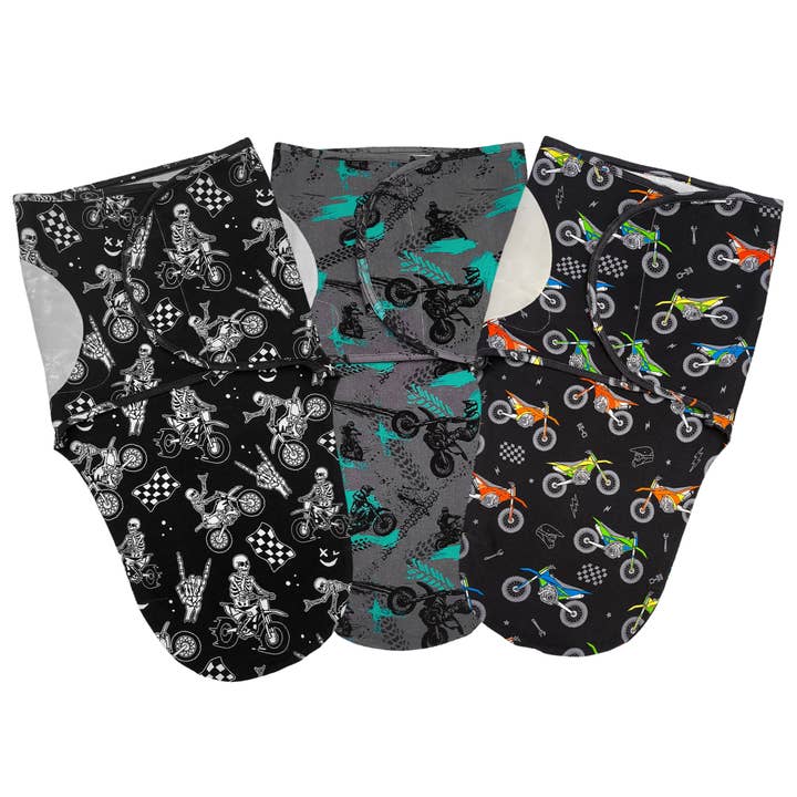 Dirt Bike Life Swaddles for wholesale by Strictly Wild