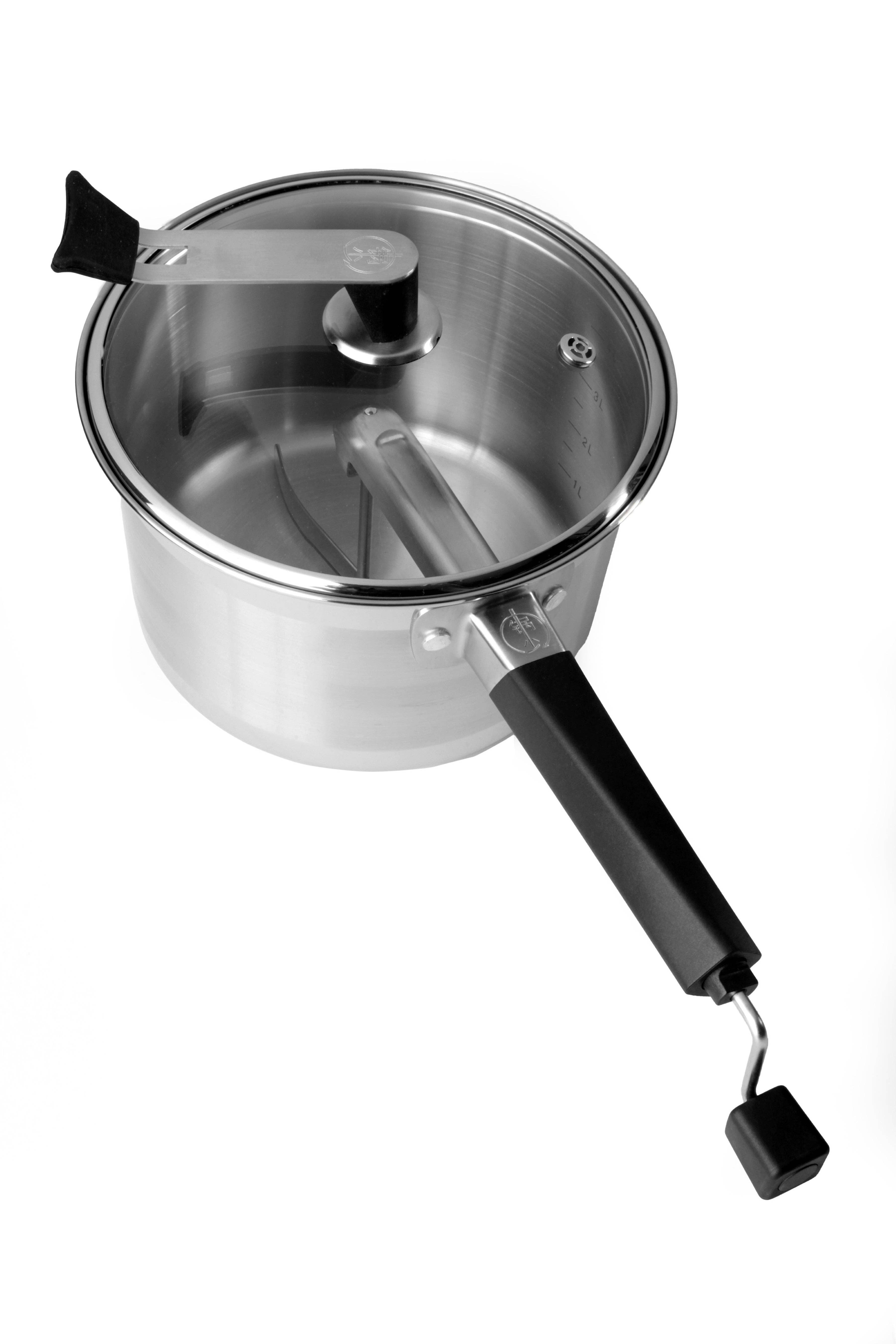 Flyer Foods Inc - Vente Appareils électroménagers - Série Platine Popcorn Popper en Acier Inoxydable Whirley Pop5