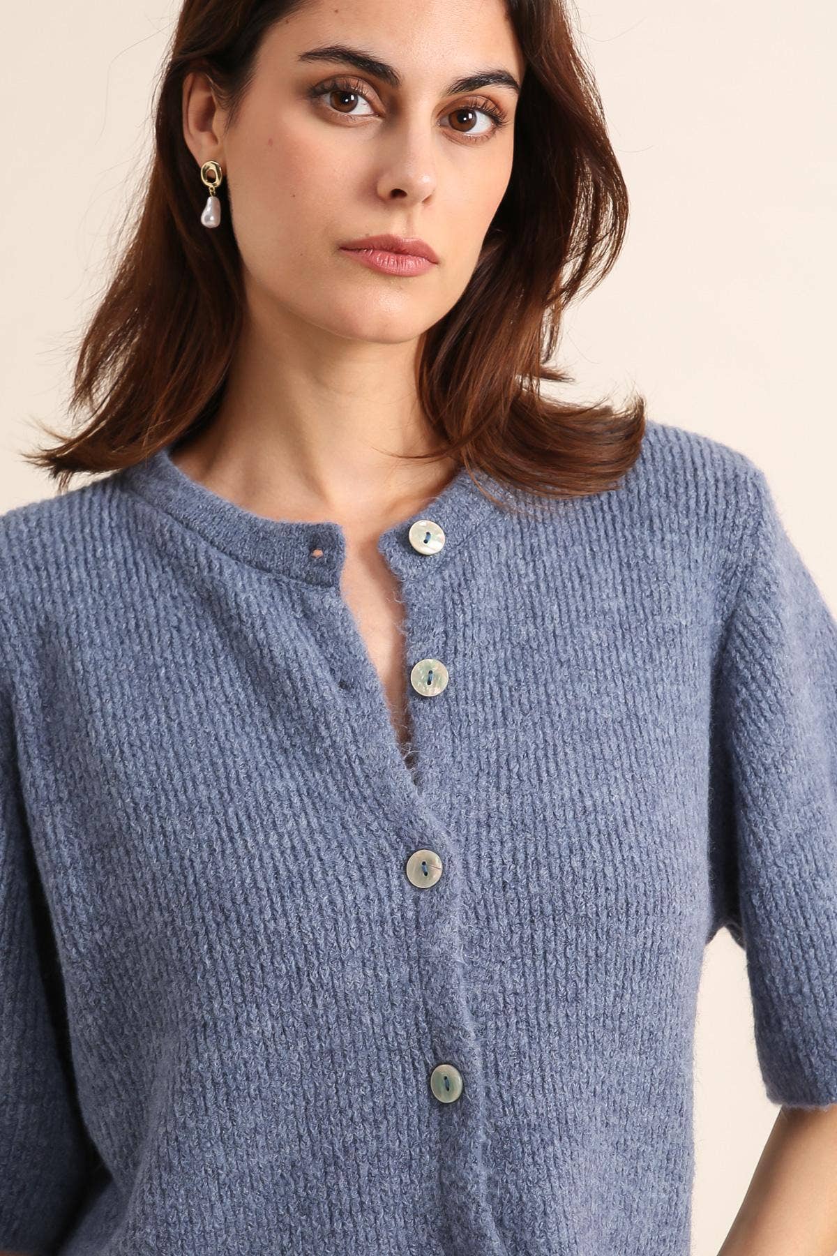 LÉA & LUC – Großhandel Strickjacke – Damen – Damen-Cardiganweste REF. 50755 aus weichem Strick9