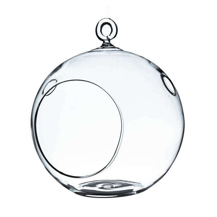 WGV Clear Hanging Glass Terrarium / Candle Holder - 6"H for wholesale by WGV International