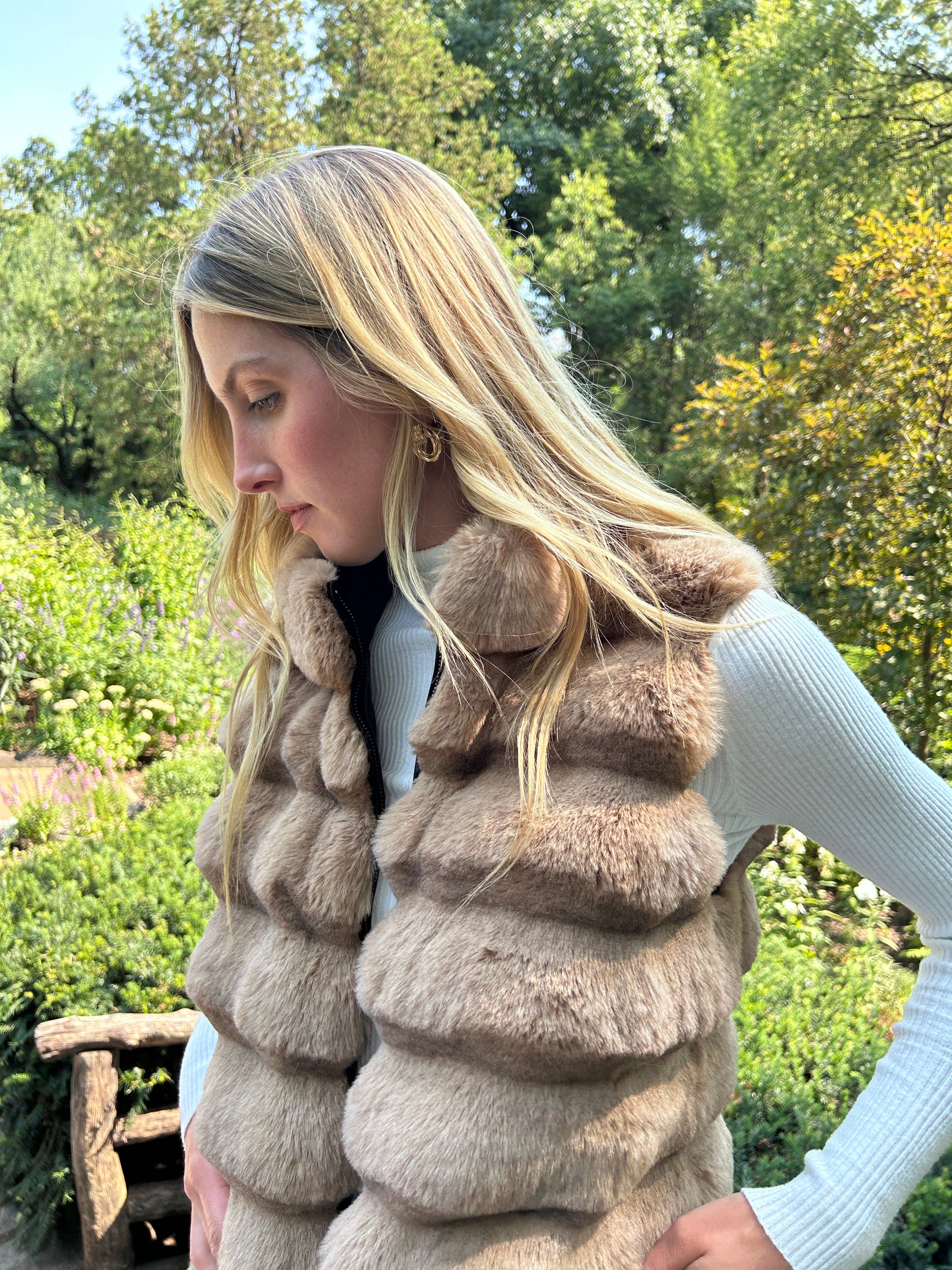 The Bongo Vest Beige for wholesale on Faire3