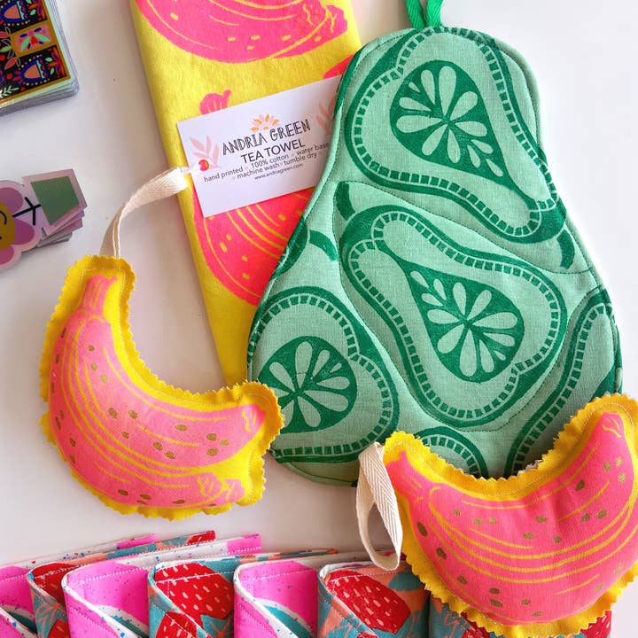 Andria Green - Wholesale Tea Towel - Banana Tea Towel2