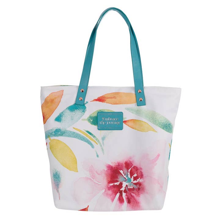 Tote Bag Canvas Pink Daisies Embrace for wholesale by Christian Art Gifts
