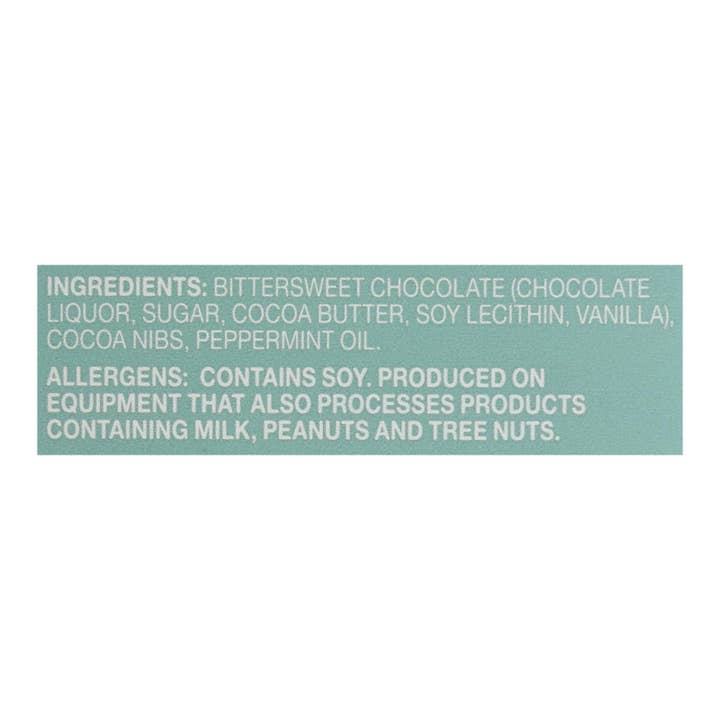 Everyday Supply Co - Wholesale Chocolate Bar - Endangered Species Peppermint Crunch Dark Choc Bar - 12X3Oz2