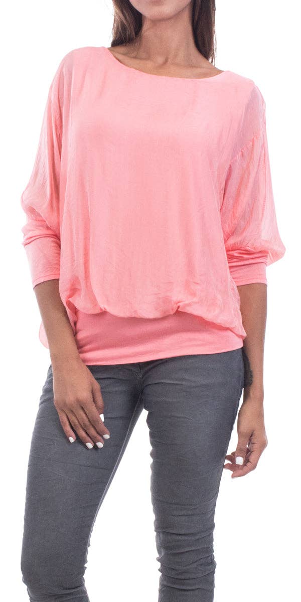 Gigi Moda - Wholesale Blouse - Women's - Sheer Batwing Blouse34