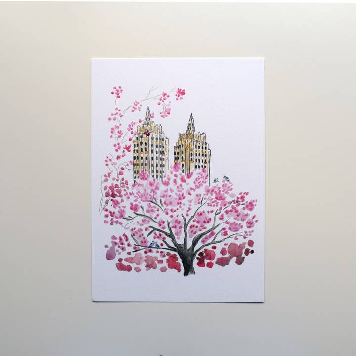 New York in Bloom Print for wholesale by Home-Drawn illustrations by Aurélie