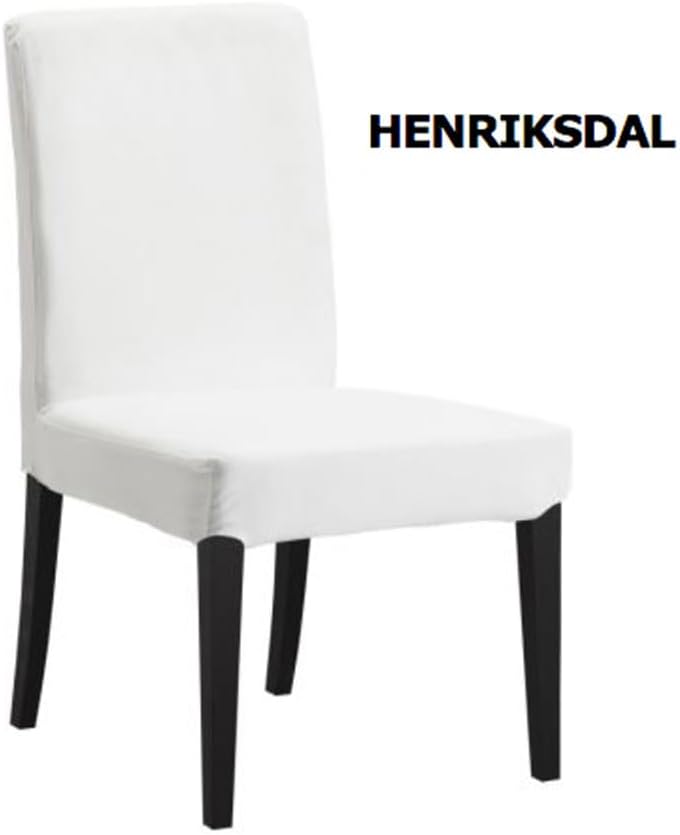 REMOVED BRAND – Capa para cadeira/sofá por atacado – Conjunto de 4 - Capas de Cadeiras de Jantar, Compatíveis com IKEA Henriksdal, Xadrez Buffalo Azul Marinho, Comprimento até ao Chão10