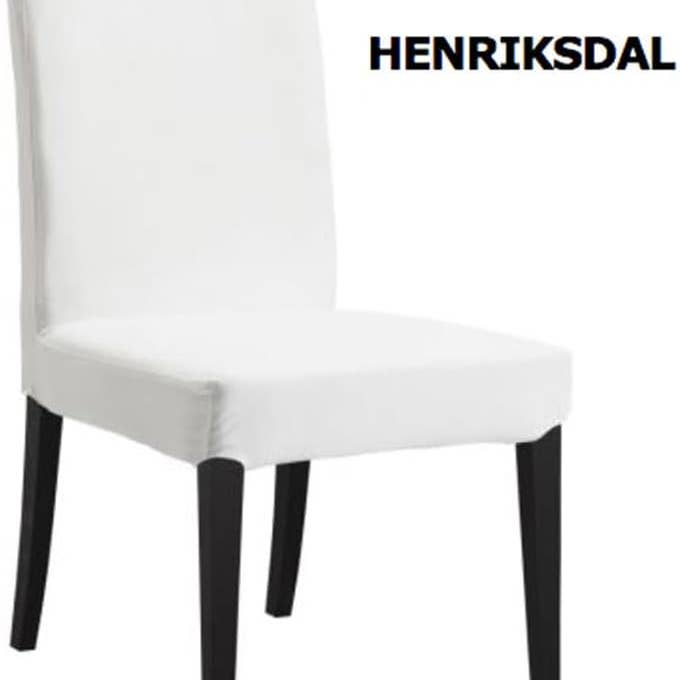 REMOVED BRAND – Capa para cadeira/sofá por atacado – Conjunto de 4 - Capas de Cadeiras de Jantar, Compatíveis com IKEA Henriksdal, Xadrez Buffalo Azul Marinho, Comprimento até ao Chão10