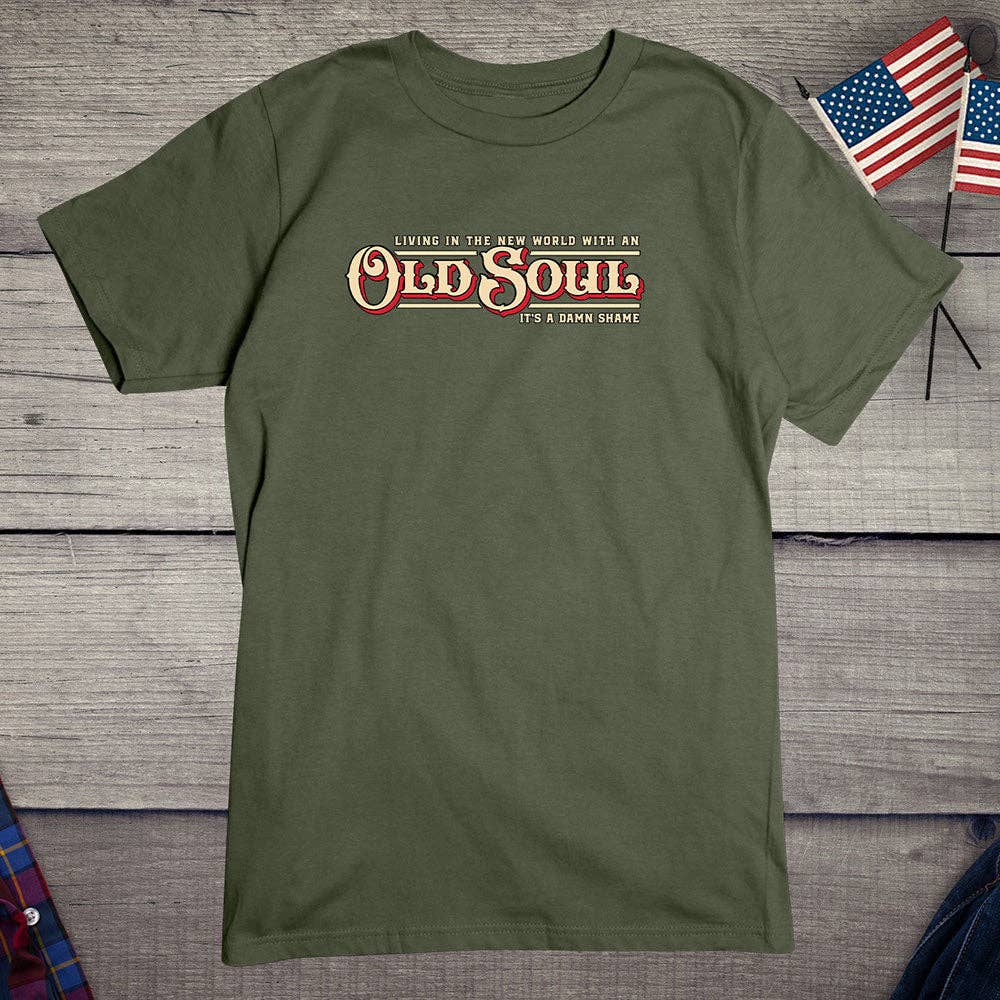 Artopia - Wholesale Screen Printed T-Shirt - Unisex - Old Soul T-Shirt4