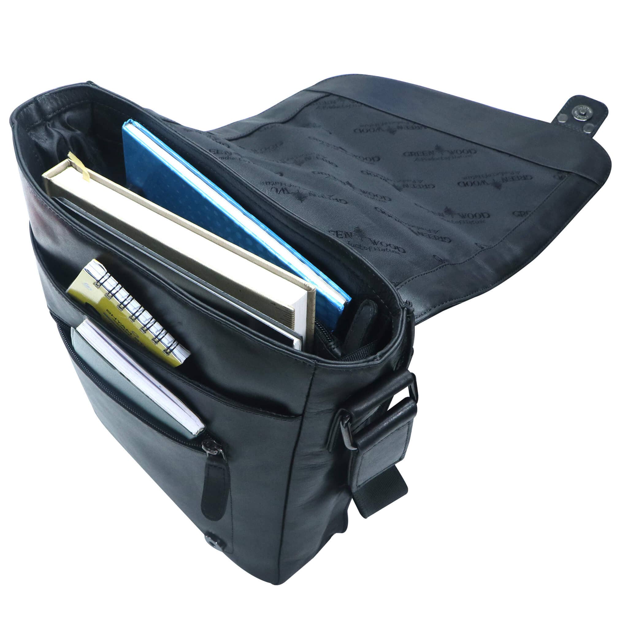 Greenwood - Wholesale Messenger Bag - Unisex - Hedwig A4 leather women's shoulder bag for men32