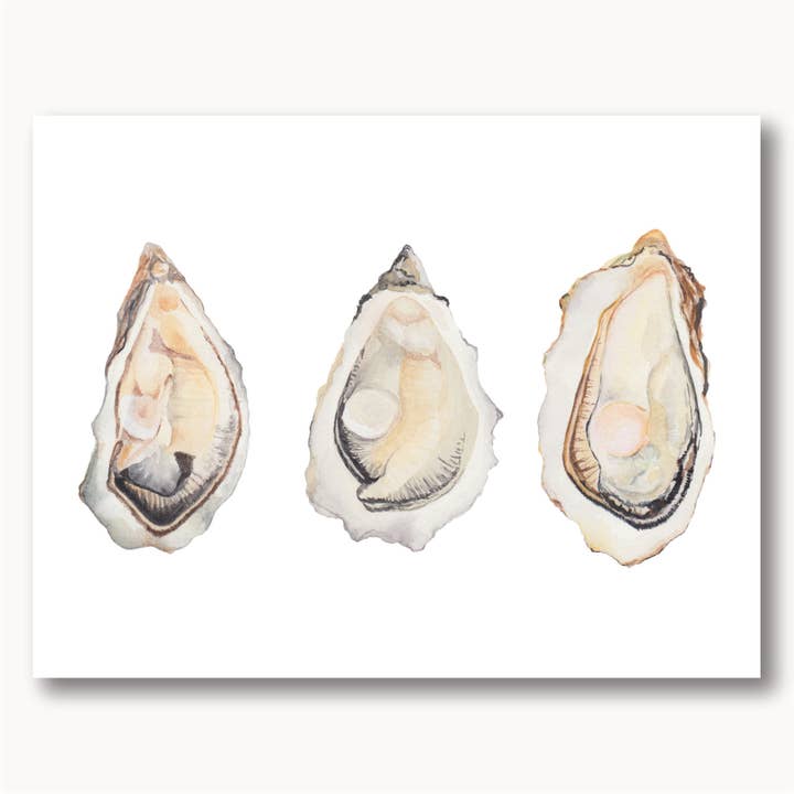 Oyster Greeting Card for wholesale by Sophie Tivona Paper