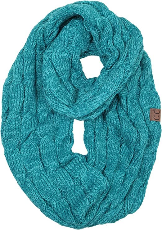 Funky Junque - Wholesale Winter Accessory Set - Women's - C.C Beanie, Glove & Scarf Set - Teal/Mint #151