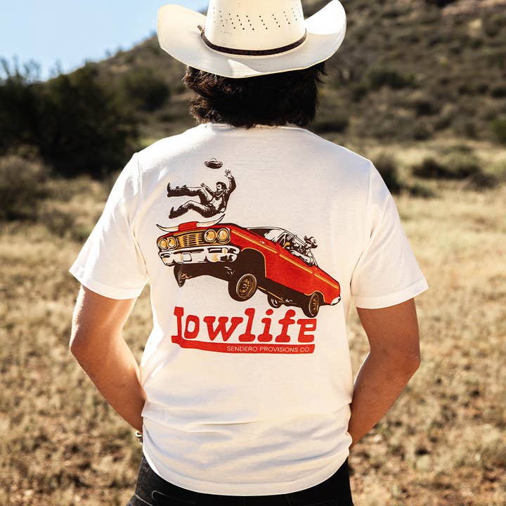 Blanc Vintage T-shirt Lowlife en vente sur Faire1