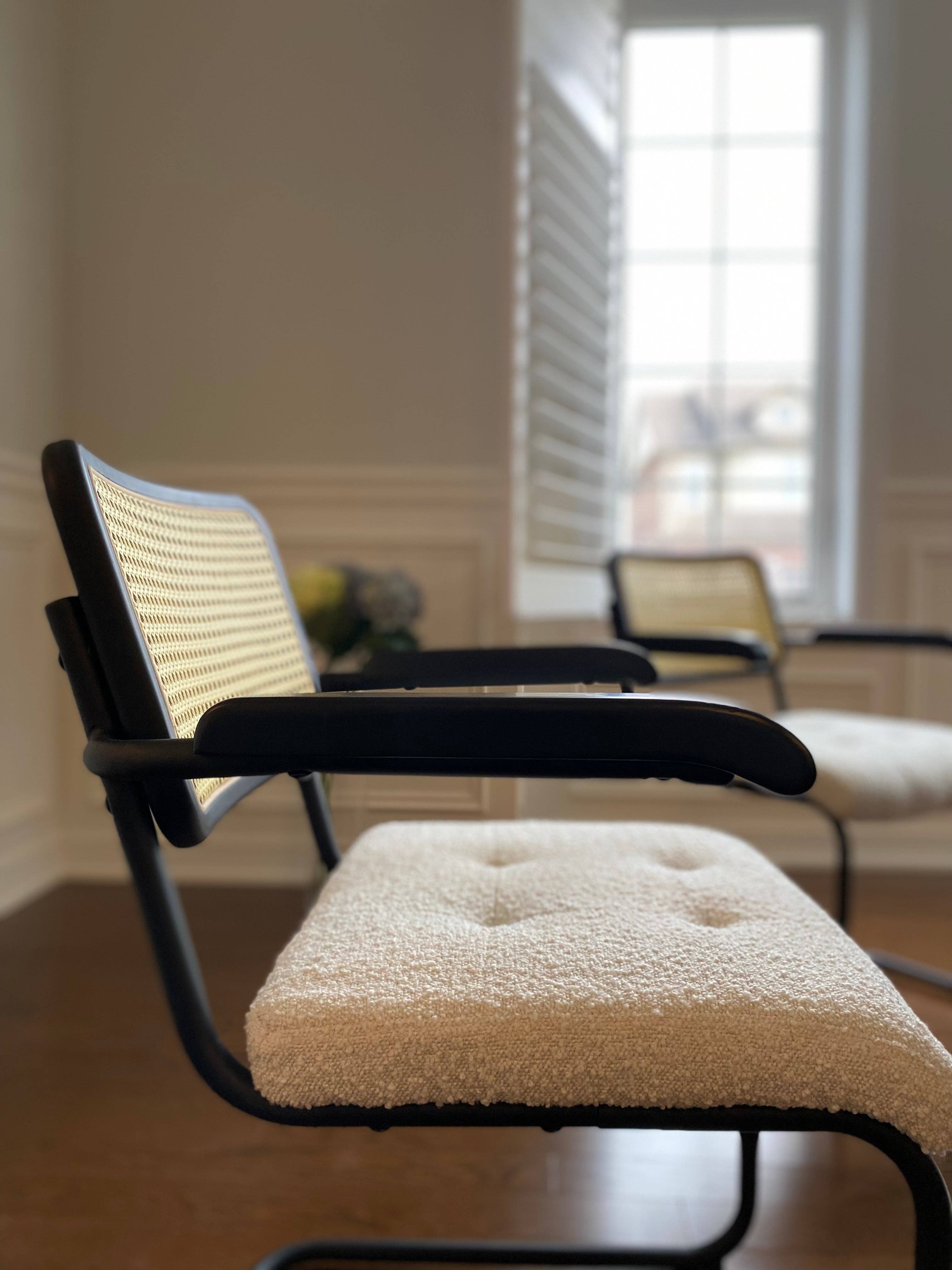 Seat4uhome - Wholesale Chair - Boucle Upholstered Rattan Elton Dining Chair-Price Per Item5