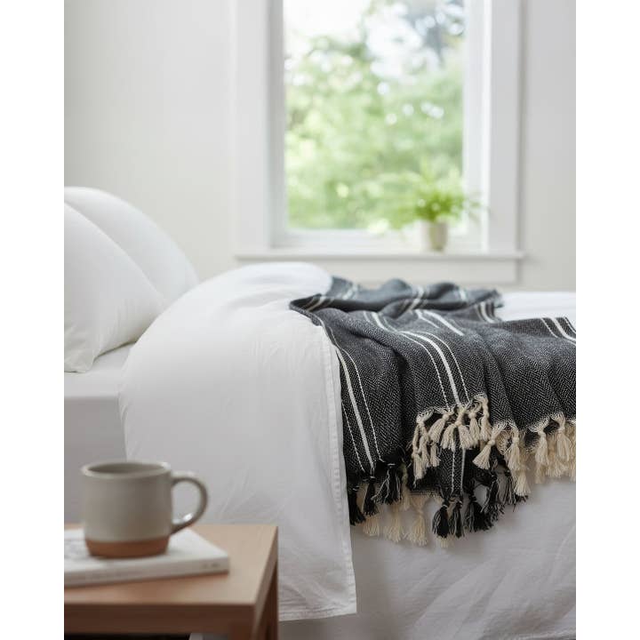 Moa - Wholesale Throw Blanket - Black and White Throw Blanket1