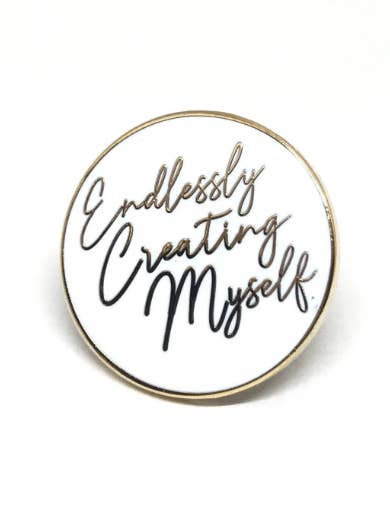 Alfiler de esmalte creándome infinitamente para venta al por mayor de Lisa Fernandes