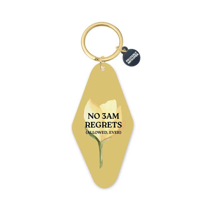 Properly Improper - Wholesale Keychain - Unisex - Printed Keychain No 3AM Regrets0