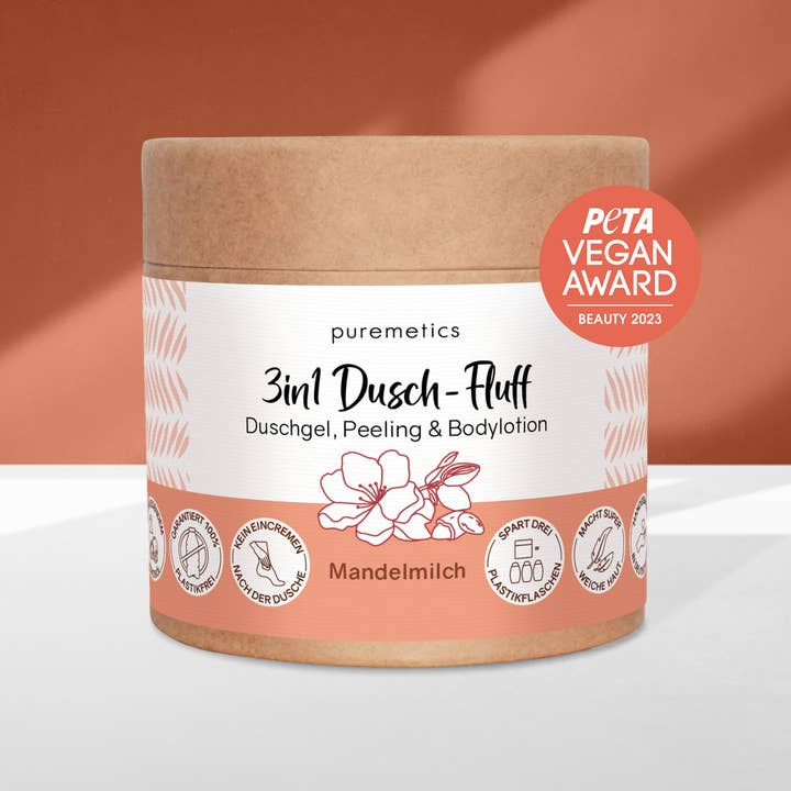 puremetics GmbH - Wholesale Body Wash/Shower Gel - 3-in-1 shower fluff 'almond milk'