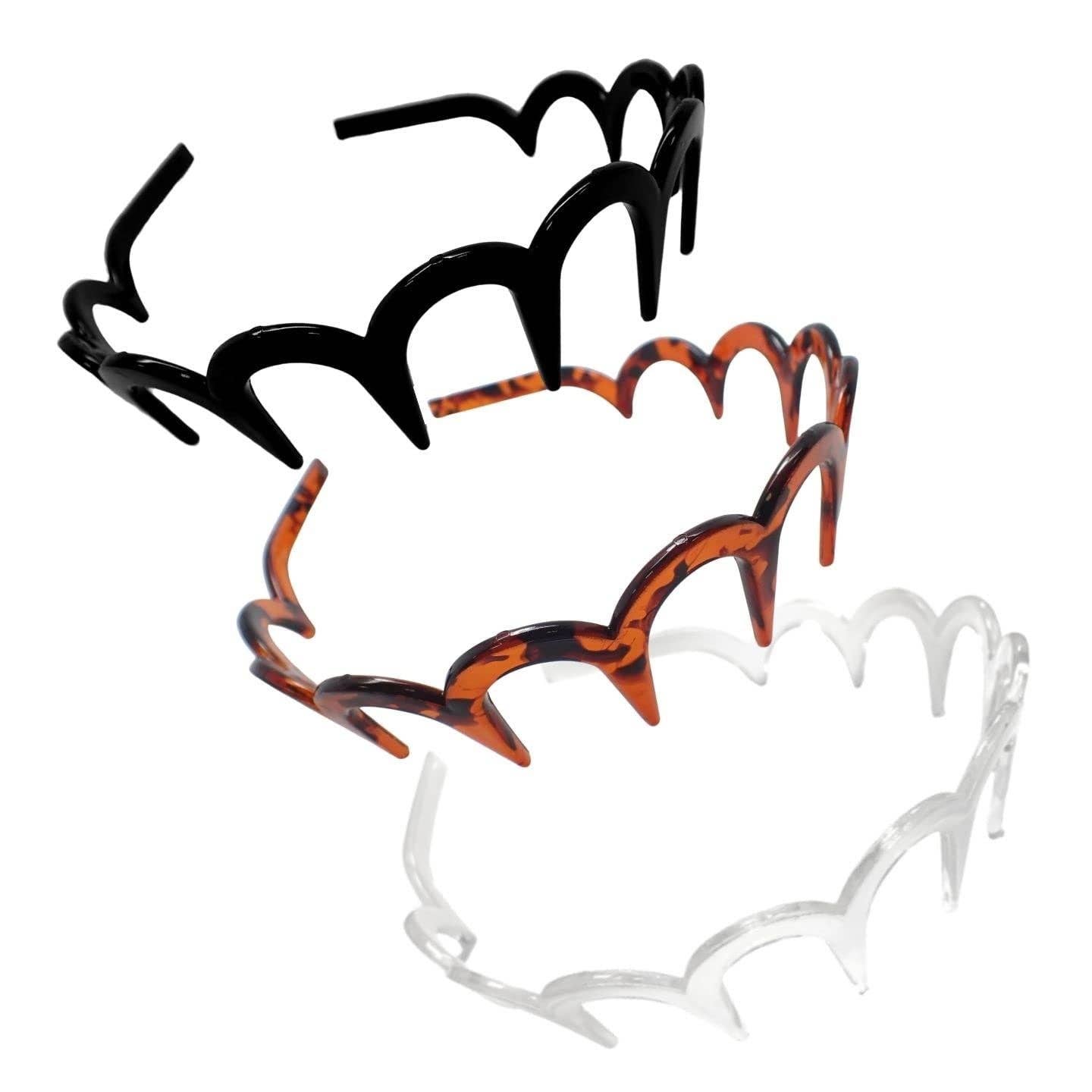 Topkids Accessories - Wholesale Fashion Headband - Unisex - Zig Zag Shark Tooth Head Band Teeth Hair Band Alice Band Comb Headband Zigzag Hairband Wavy Grip Wave Gripper Saw Toothed Aliceband9