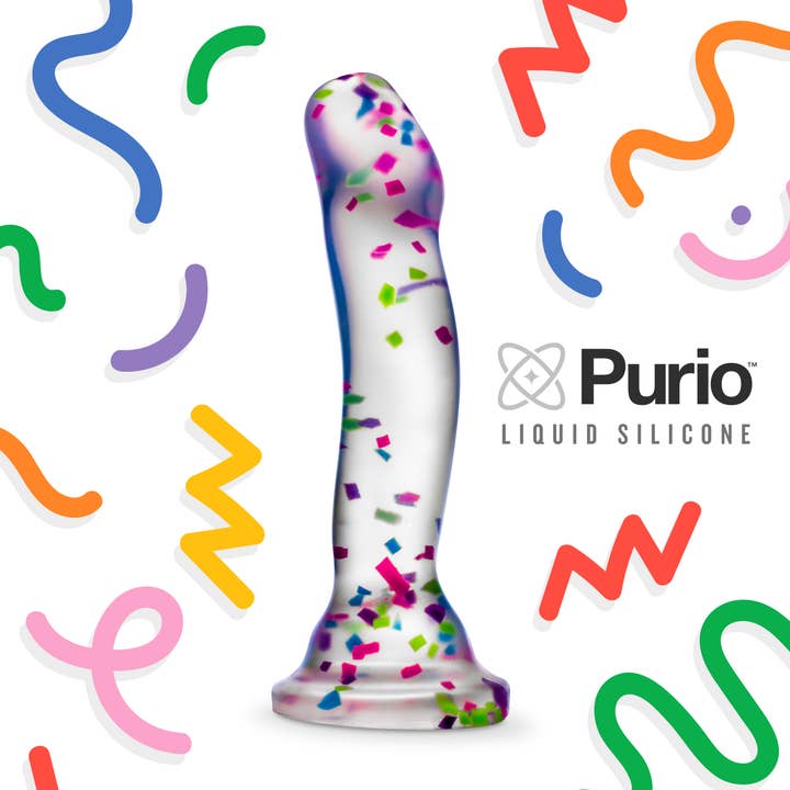 Blush - Wholesale Sex Toy - Neo Elite - Glow in the Dark Dildo - Hanky Panky - Confetti5
