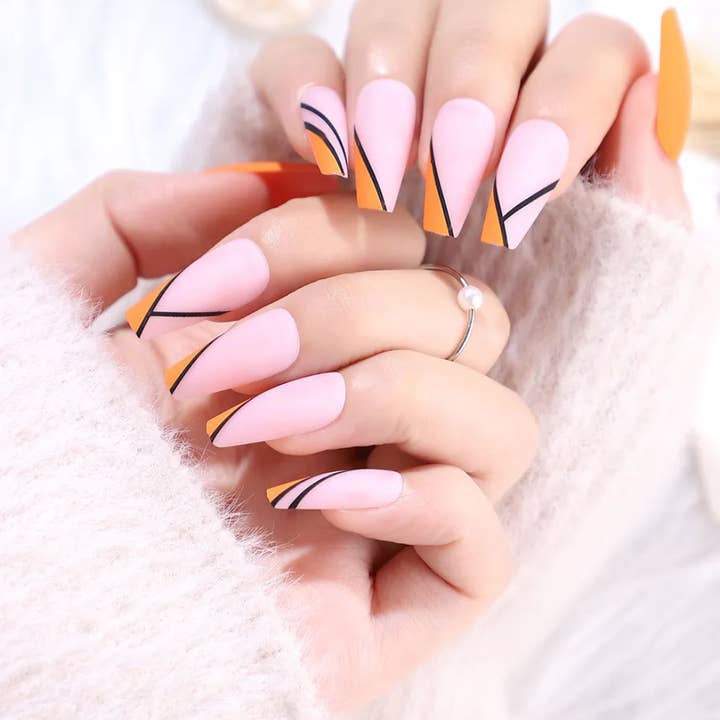 P.R.M.I.T Beauty - Wholesale Press-On/Fake Nails - PAPAYA SLICE4