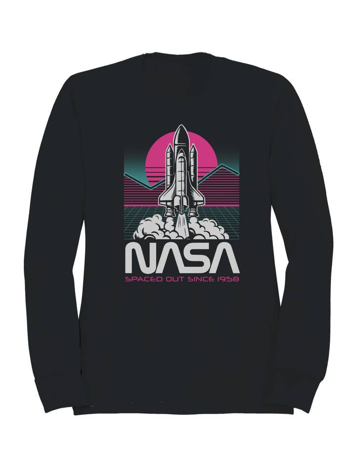 Licensed Nasa Retro Shuttle Design Men's Sweatshirt for wholesale by Swift Retail