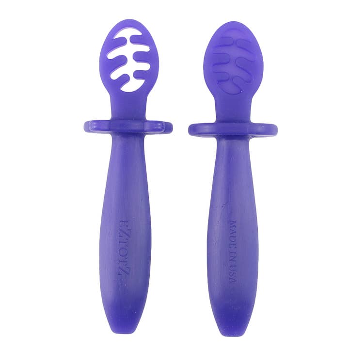 EZTOTZ LLC – wholesale Feeding set – Baby – Eztotz Little Dippers Baby Spoons First Stage - Purple