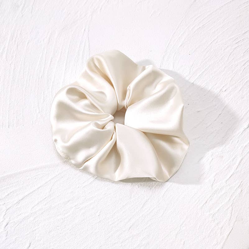 Last True Angel – wholesale Scrunchie - Women’s – Extra Large Silky Scrunchie in Ivory1