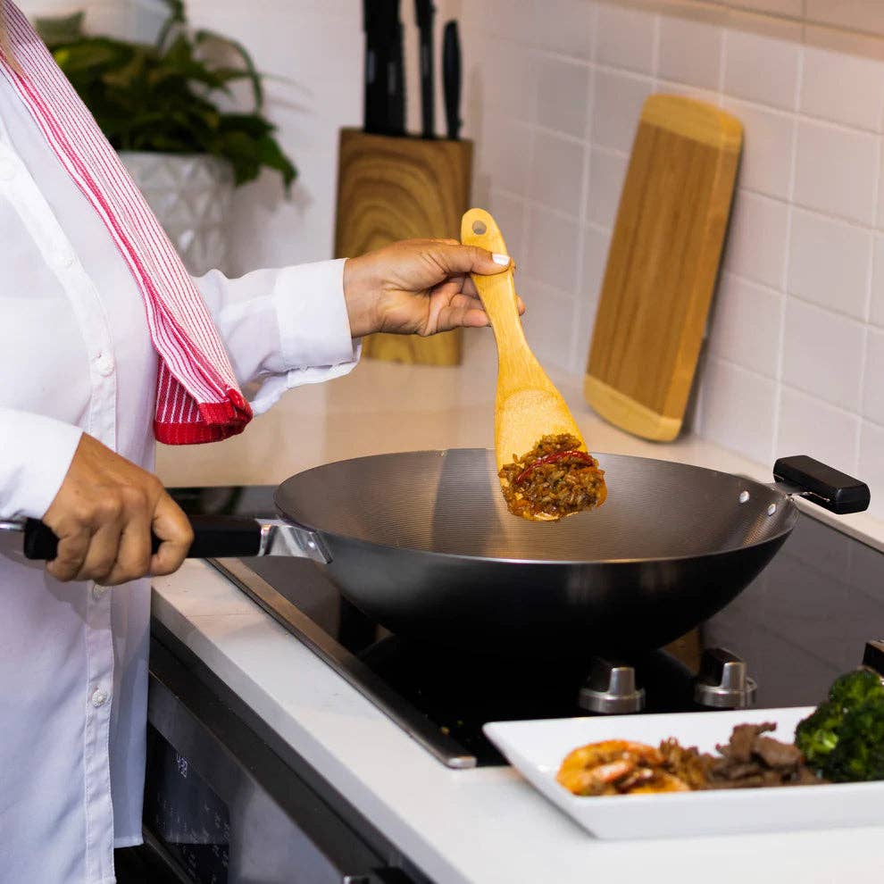 EcoQuality – Wok por atacado – Joyce Chen Wok Plano de Aço Carbono Não Revestido de 14" da Série Pro4