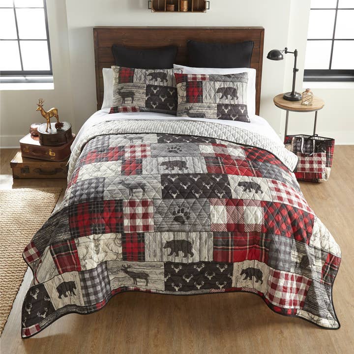 American Heritage Textiles - Wholesale Bedding Set - Your Lifestyle by Donna Sharp Timber 3PC Quilt Set