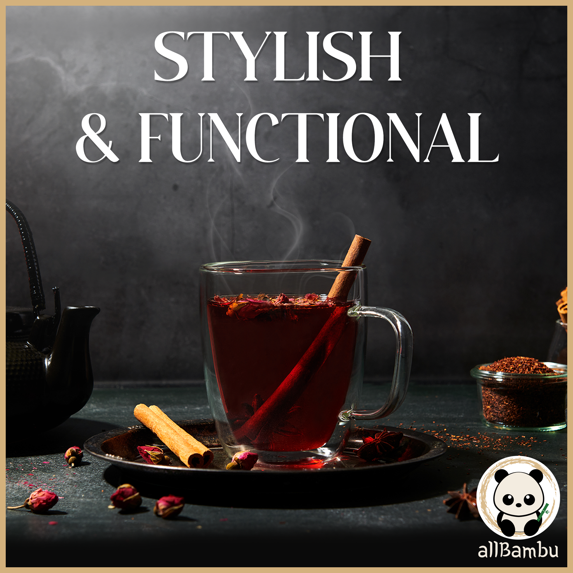 allBambu Inc – Engroshandel Kaffekrus – Dobbeltvægs isoleret glas med bambuslåg - 350 ml7