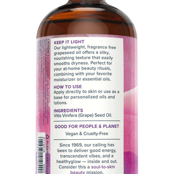 Heritage Store - Wholesale Bath/Body Oil - Grapeseed Oil 16 oz