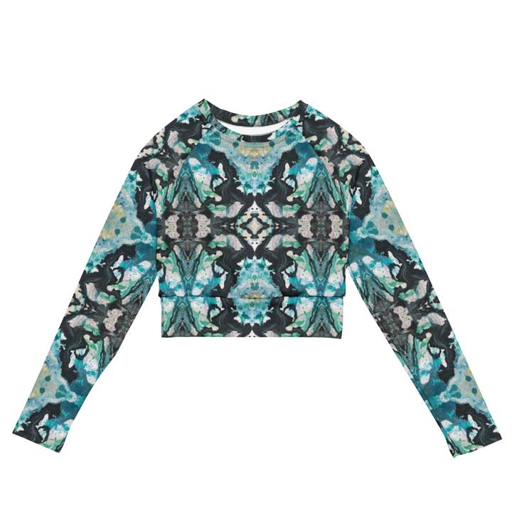 Long-sleeve crop top, New Drip for wholesale by The Pastel Abstract