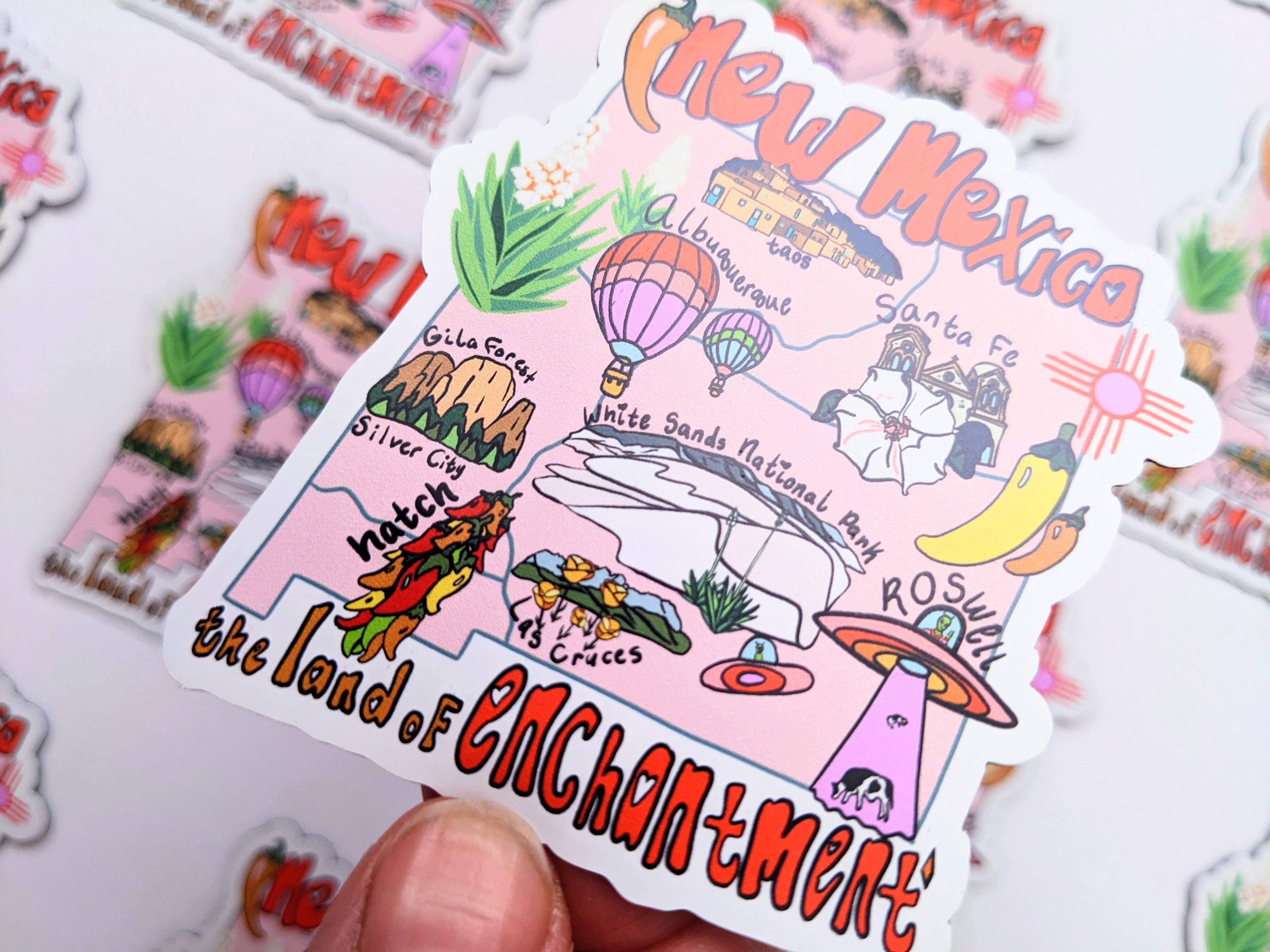 Mary Felker Art and Design - Wholesale Magneet - Magnetsouvenir uit New Mexico, souvenir uit Albuquerque3