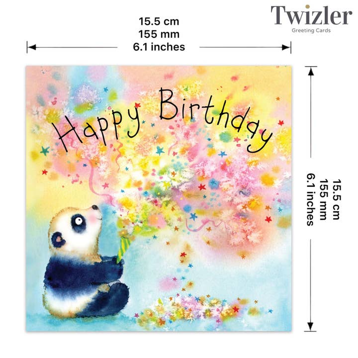 Twizler Ltd – Großhandel Geburtstagskarten – Panda Alles Gute zum Geburtstag