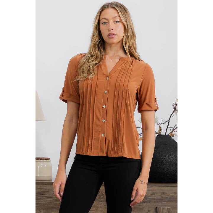 HEMD MIT DURCHGEHENDER KNOPFLEISTE UND FALTEN für den Großhandel von Perseption