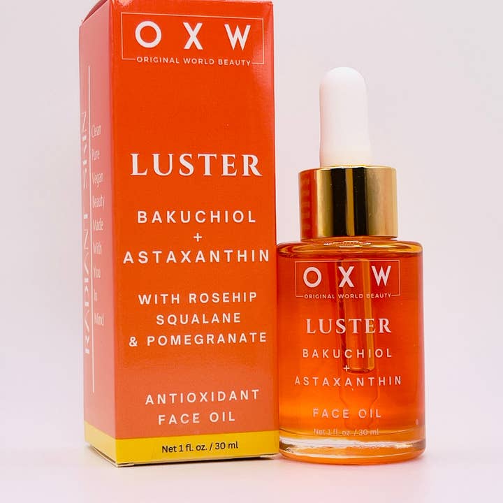 OXW Beauty – wholesale Facial oil – Luster Bakuchiol + Astaxanthin Face Oil Retinol Alternative