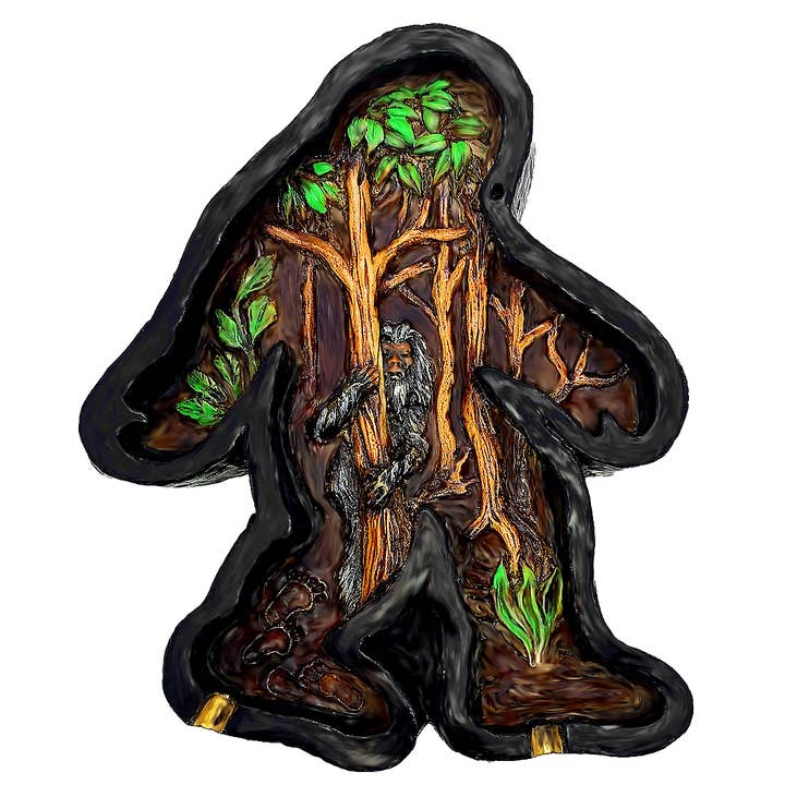 Forest Yeti Bigfoot Shaped Flat Ash Tray for wholesale by Pichincha