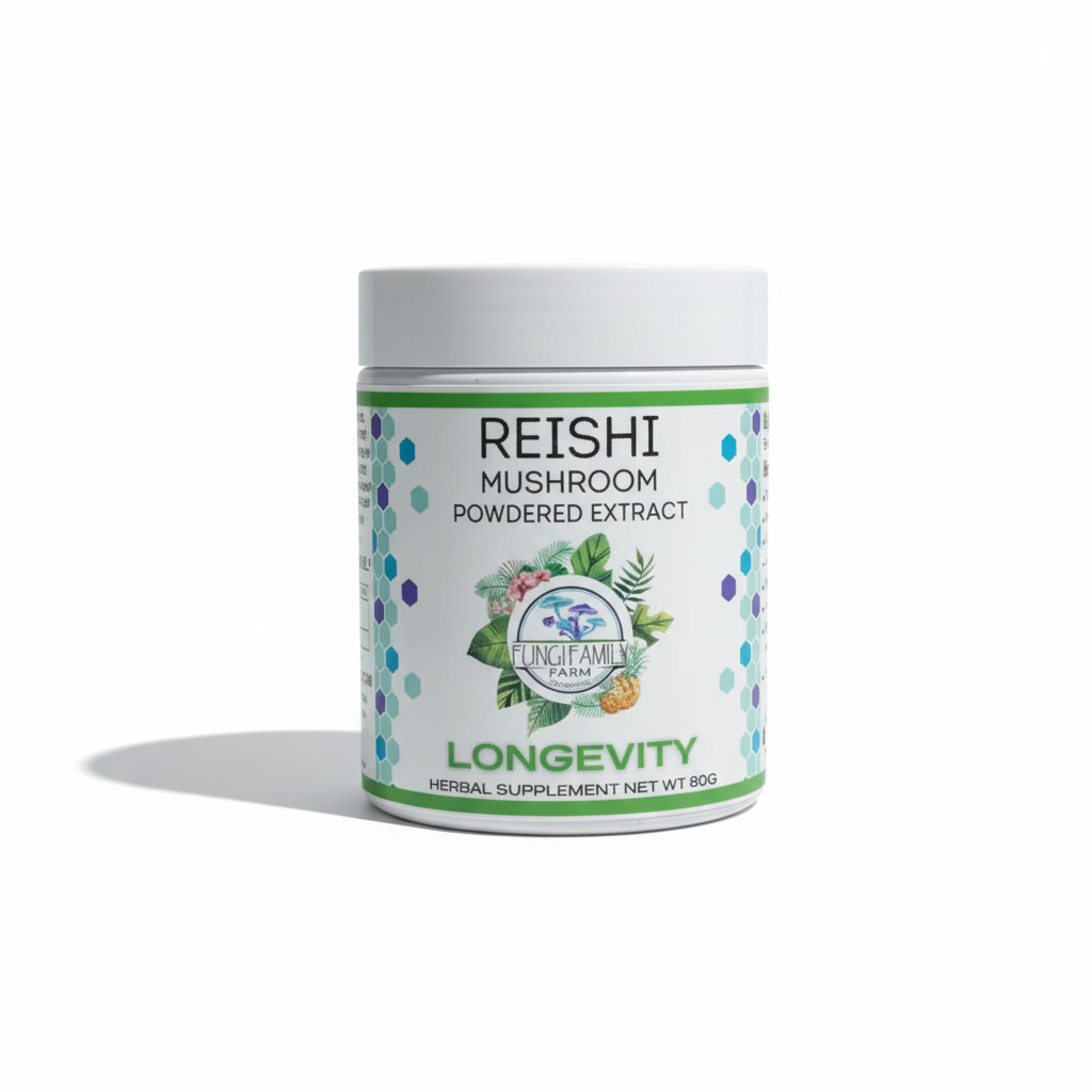 Maui Mushrooms & More - Wholesale Protein/Superfood Powder - Reishi Mushroom Powder Extract – Ganoderma lucidum (2,000 mg)0